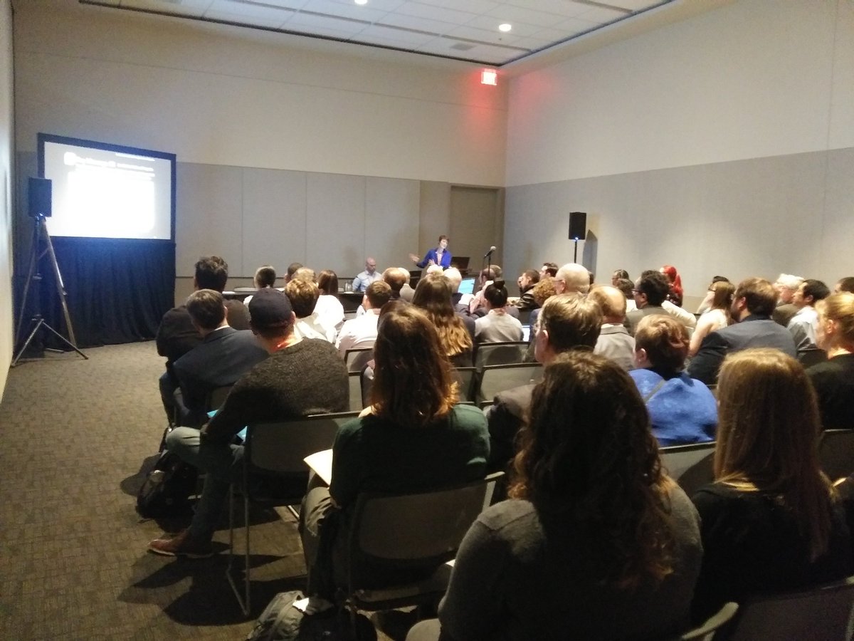 NMClimate's tweet image. Standing room only in this afternoon's National Climate Assessment session at #AMS2019