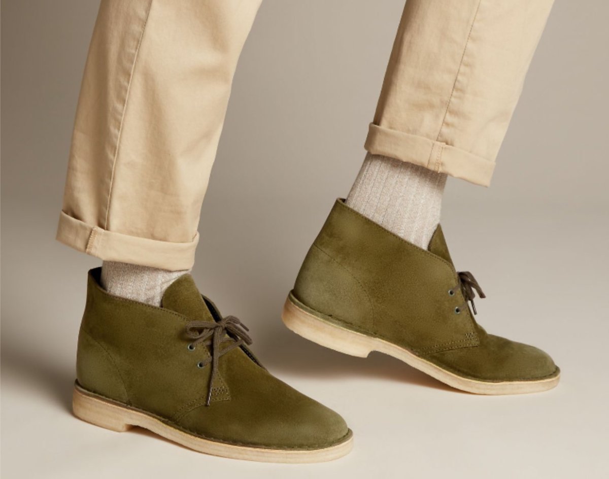 clarks olive desert boot