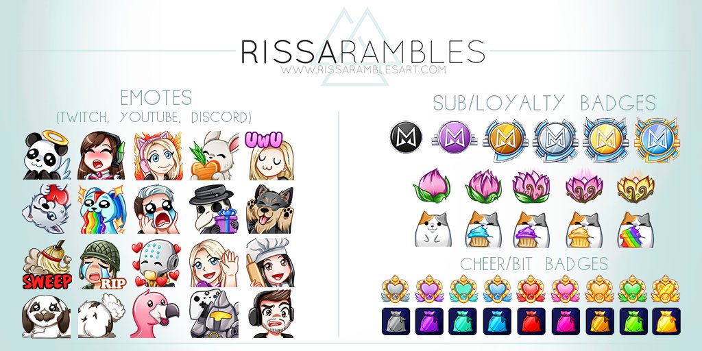 Rissa Emote Comms Open Twitterissa Commissions Are Open Emotes Sub Badges Bit Cheer Badges Avatars And More Info Amp Order Form T Co Yikyruhpkt Gallery T Co Hihd5jmuc9 Email Rissaramblesart Gmail Com