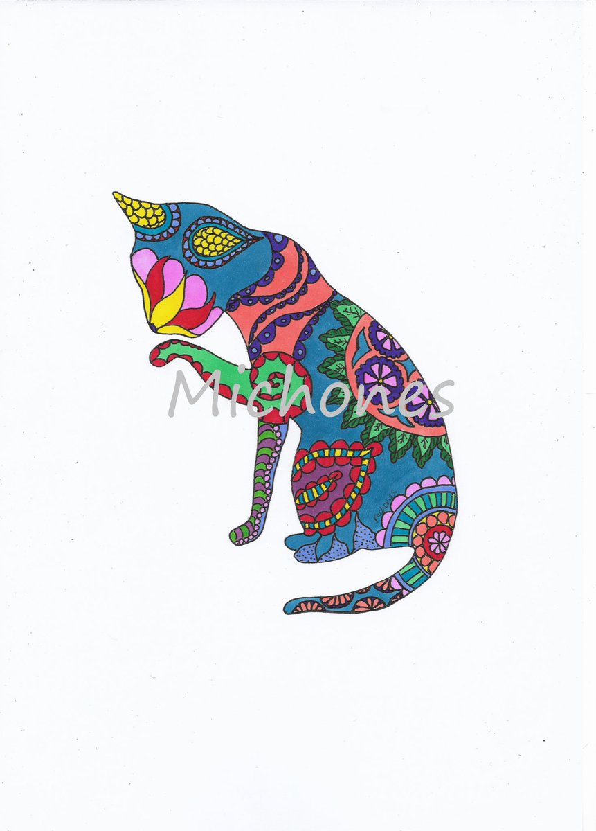 michones_art's tweet image. The calm cat colourful collection is now available for digital download in my esty store! #calmcats #colourful #art #esty #cats etsy.com/uk/shop/Michon… 😻