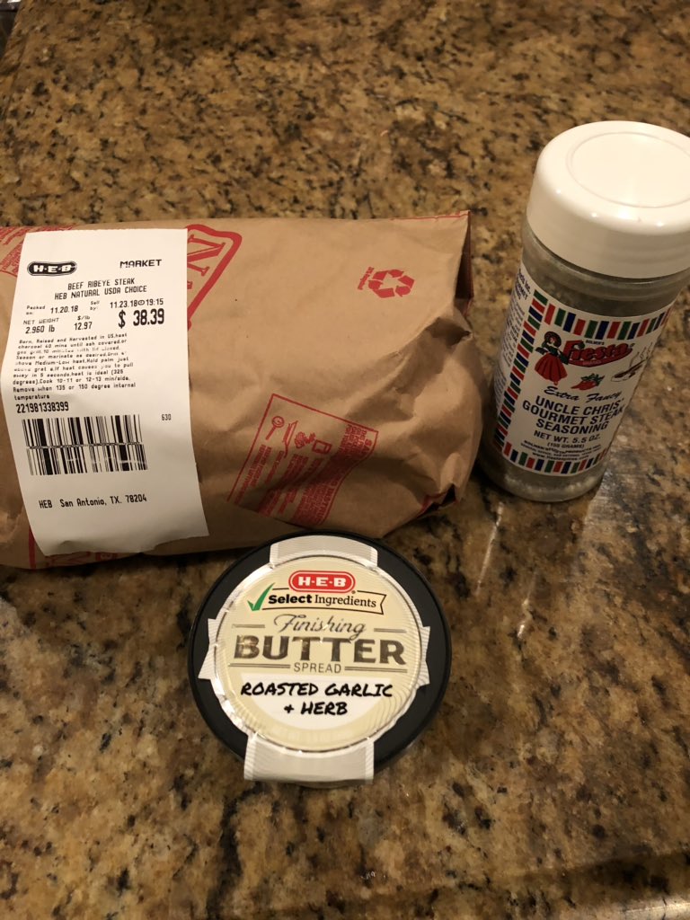 ItsShelleK's tweet photo. What #myheb does to help me for #steak night at home @HEB https://t.co/CgxKvxNS6Q