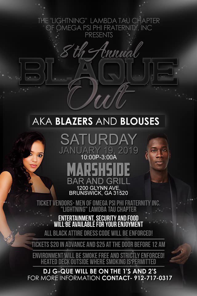 #LightningLambdaTau #LambdaTau #LLT #OmegaPsiPhi #BlaqueOwtParty #BlazersAndBlouses #DaBruhs #MarshideBarAndGrill #TheGetDown #GoldenIsleQues #BrunswickBruhs #Service #RomanTarverlllScholarship #Uplift #Community #PeopleHelpingPeople #BlaqueOwt