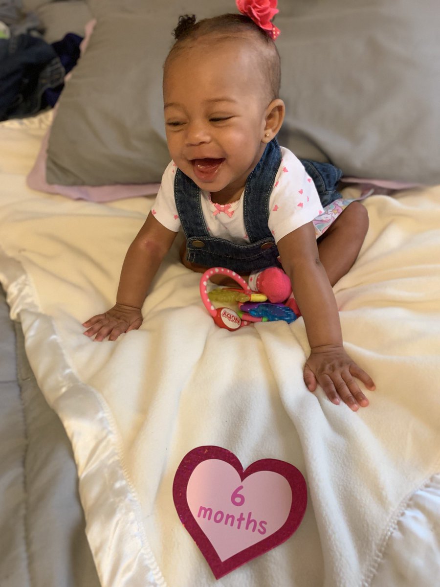 YellaaMiyaa's tweet image. Guess who’s 6 months today 🤷🏾‍♀️🥰?
