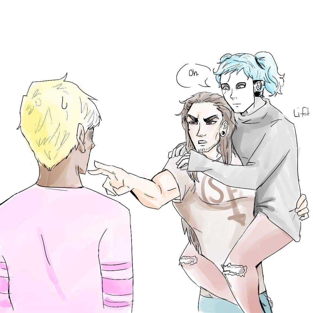 AsterMattern's tweet photo. This has most definitely been done before, but here you go. I did a draw.

I'm convinced Larry worked on swole'ing himself to protecc Sal from bullies. You can't convince me otherwise.

#sallyface #salarry #salxlarry #sallyxlarry #salfisher #larryjohnson
#helptheyretoocute https://t.co/MmUJ8vnyRw