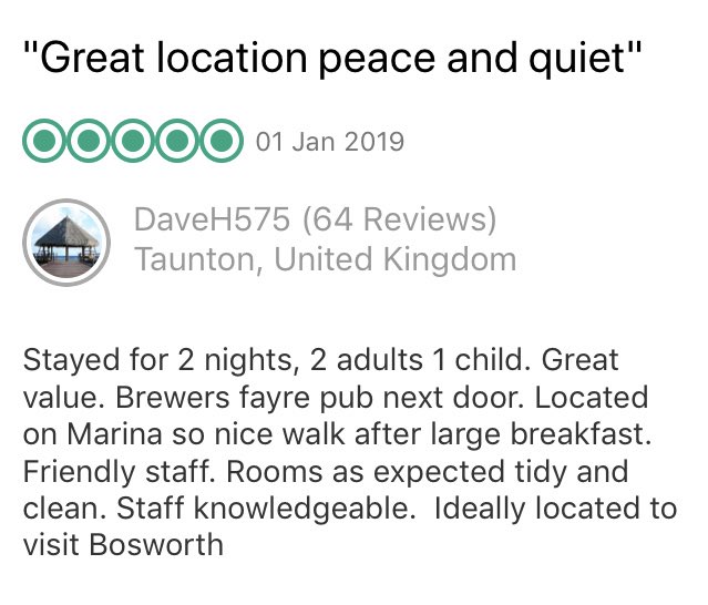 Starting 2019 with some fantastic TripAdvisor reviews 💜🙌🏻 #teamhinckley <a href="/Mishalou17/">Michelle Kendall</a> <a href="/wanny_8/">Mark Wanless</a> <a href="/MissAbbyK/">ABBY KENINGALE</a>