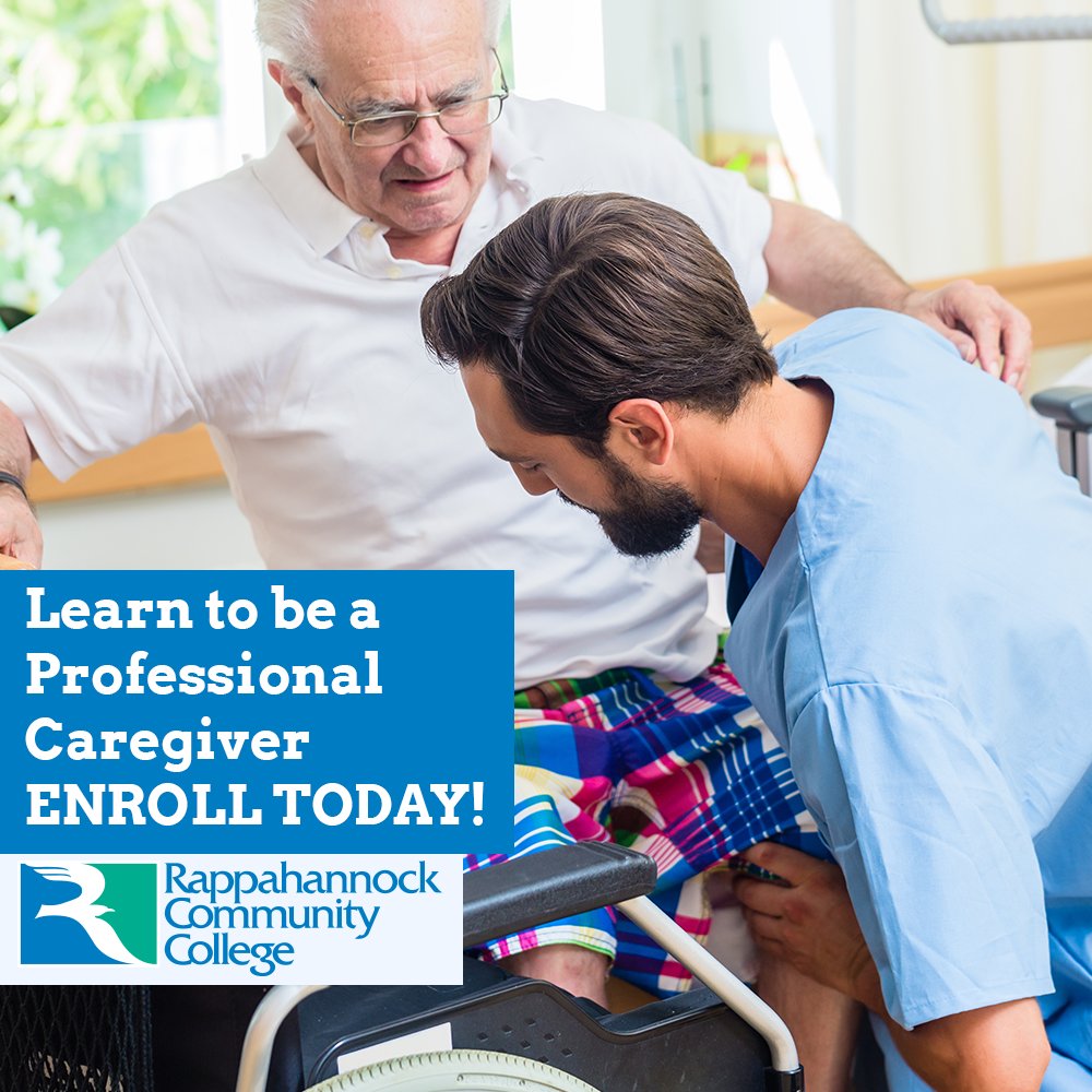 rappahannock_cc's tweet photo. Learn to be a professional caregiver with us. Spring Classes at Rappahannock Community College begin Jan. 14. Enrolling now: https://t.co/2awcz3IzS0 #rccspring https://t.co/IrhEh4KkGF