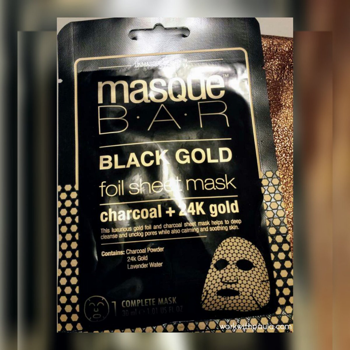 WorkwithPaula's tweet photo. 💖my #RefreshedSkin & #24KGold✨#SheetMask @My_MasqueBar @Influenster #UnmasqueBeauty #complimentary #BlackGold #FoilSheetMask #MasqueBar #24KGoldSheetMask #CharcoalSheetMask #GoldSheetMask #CharcoalMask #GoldMask #FacialMask #CleansingMask #FaceMask #Influenster #LetitSnowVoxBox https://t.co/UtUr65i89t