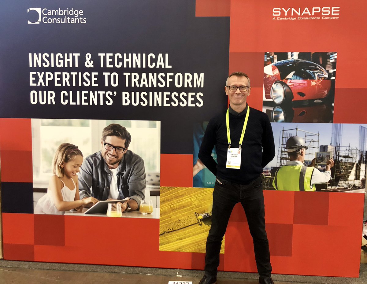 RichardTraherne's tweet photo. @CambConsultants and @synapse at #ces2019 seek ambitious clients looking for the secret ingredient to transform their businesses, through world-changing products and services! #innovation #ces https://t.co/hug5Qwy9j6