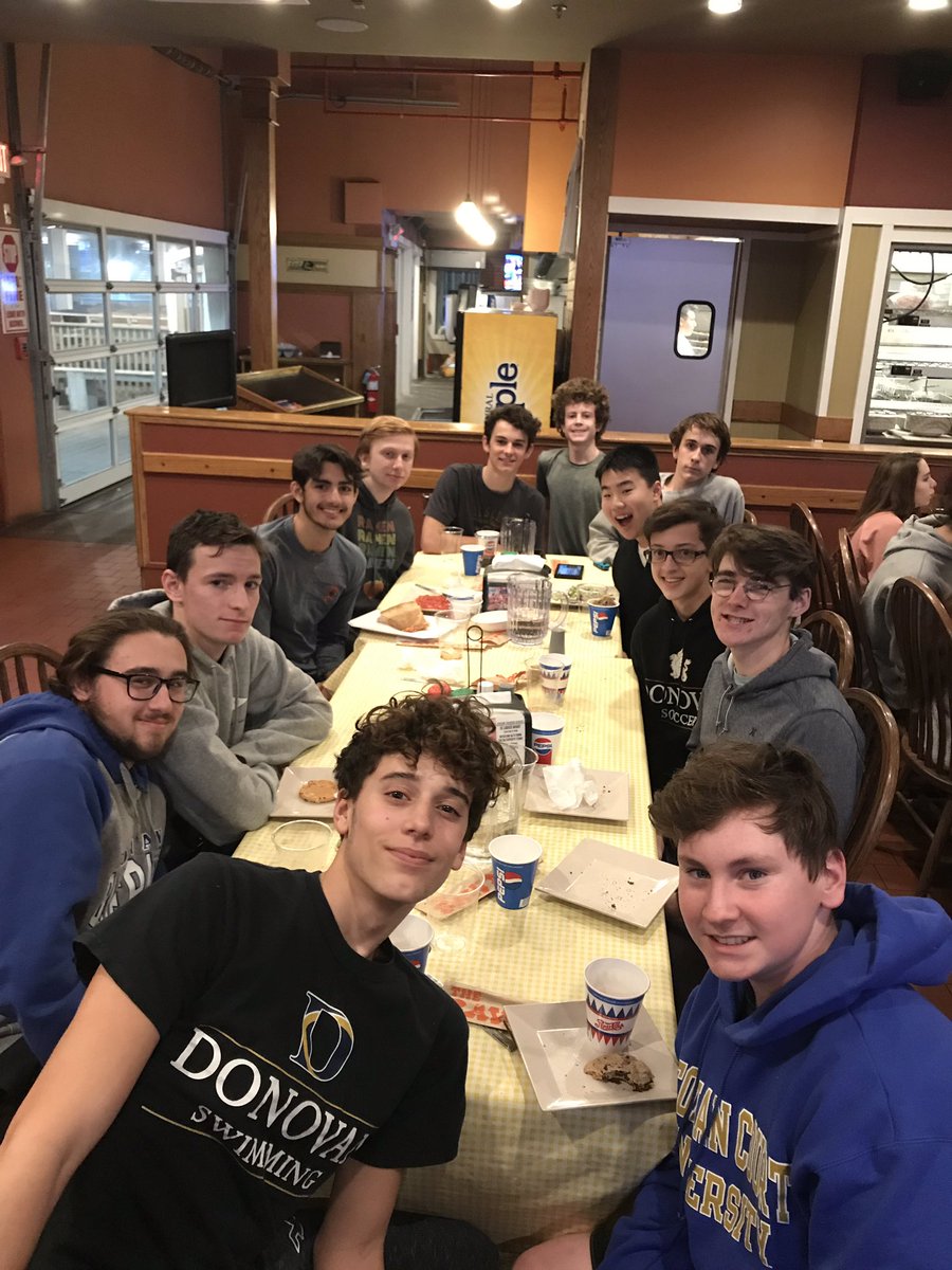 GriffinSwimming's tweet photo. Thanks to the Urso family for hosting a wonderful pasta party for our team tonight! Big meet tomorrow @2:30pm OCY vs. Squan - come out and cheer us on!!!! https://t.co/R1OW6nuba2