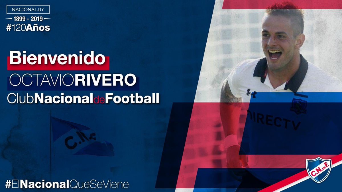 Sueño hecho realidad al vestir estos colores 🔵⚪️🔴 . Muchas ganas e ilusión de lograr cosas importantes! 💪💪💪⚽️⚽️⚽️ <a href="/Nacional/">Nacional</a>