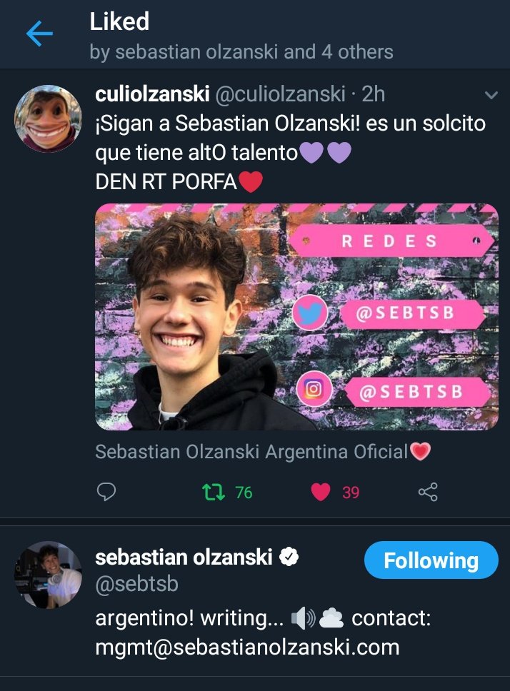 culiolzanski's tweet photo. te amamos❤❤ @sebtsb https://t.co/KrvCZmnt3S
