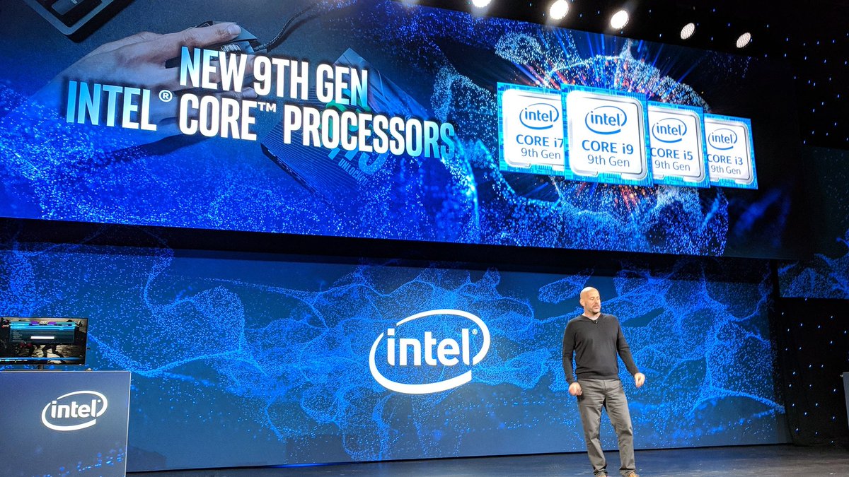 branttom's tweet photo. Intel is announcing 6 new ninth generation Core processors at #ces2019 #Intel https://t.co/qMlV1HFSbR