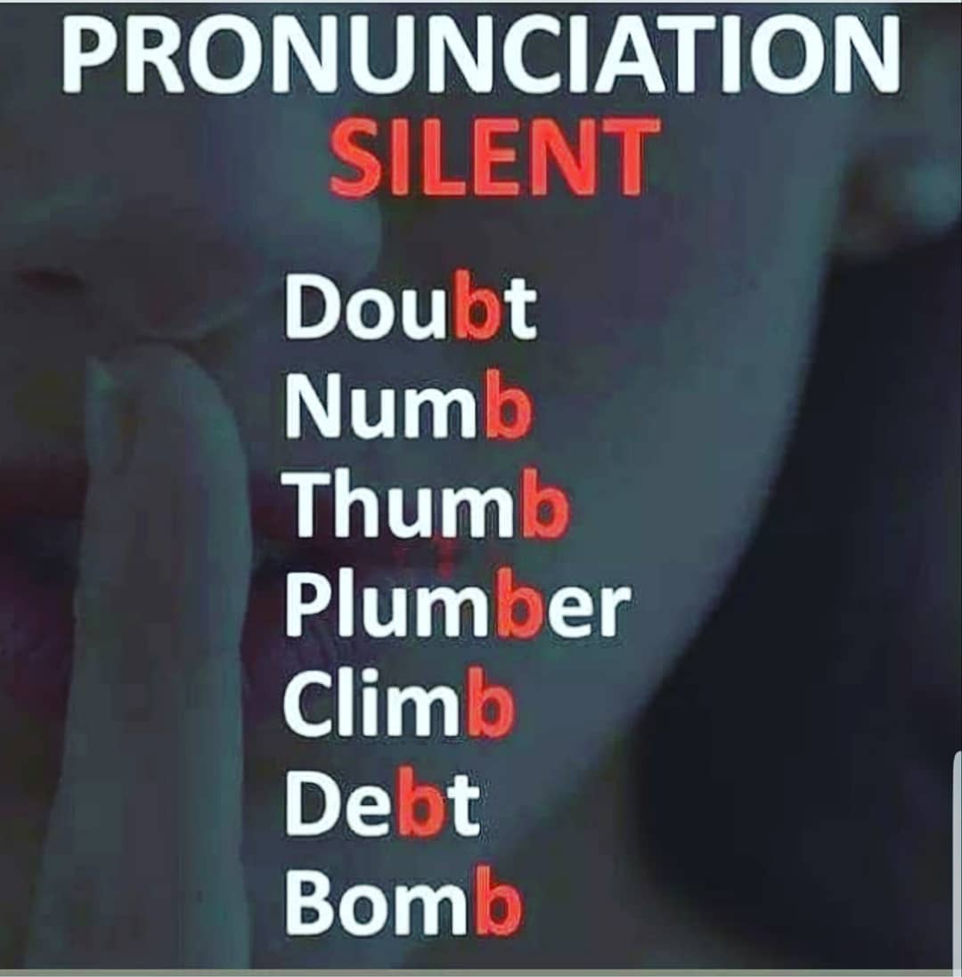 Silent letters 🤫👍

✔✔ E-book grátis ➡ bit.ly/2busUTv

Instagram ➡️ <a href="/professormezei/">Professor Mezei</a>