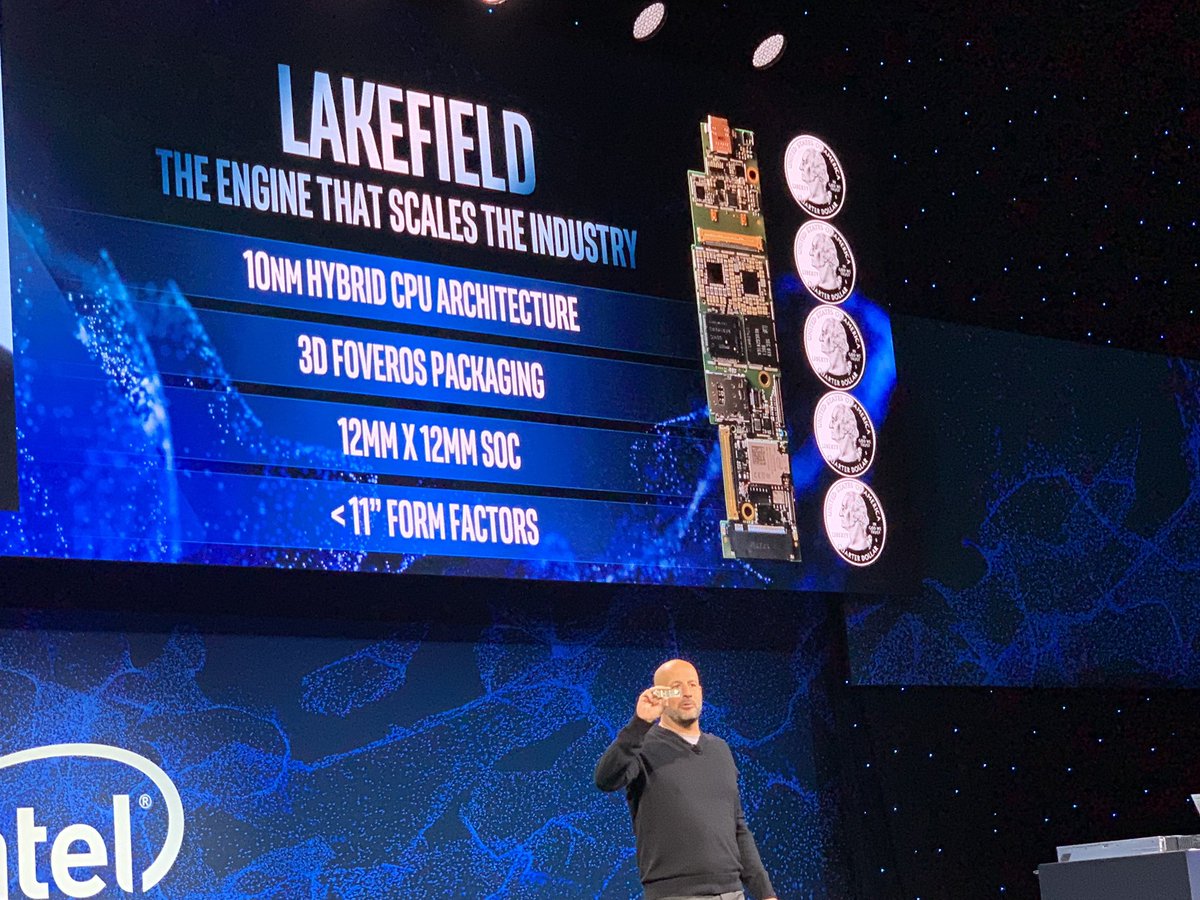 bobodtech's tweet image. Not only is @intel’s #Lakefield system architecture design small, but the #Foveros 3D stacking technology points to a new future for SOC designs as well as new product form factors.