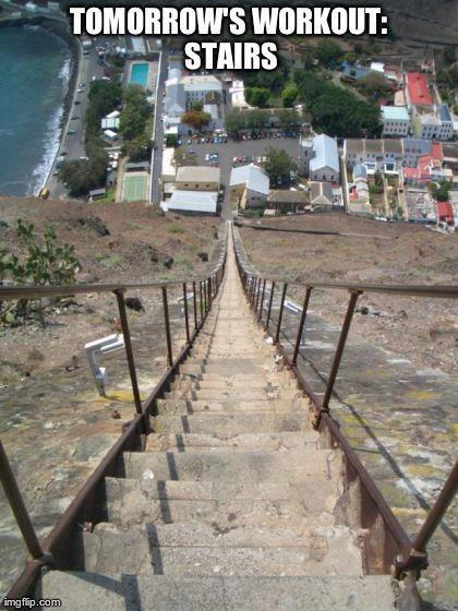 Always take the stairs! #HellOfaWorkout #HIITWorkout