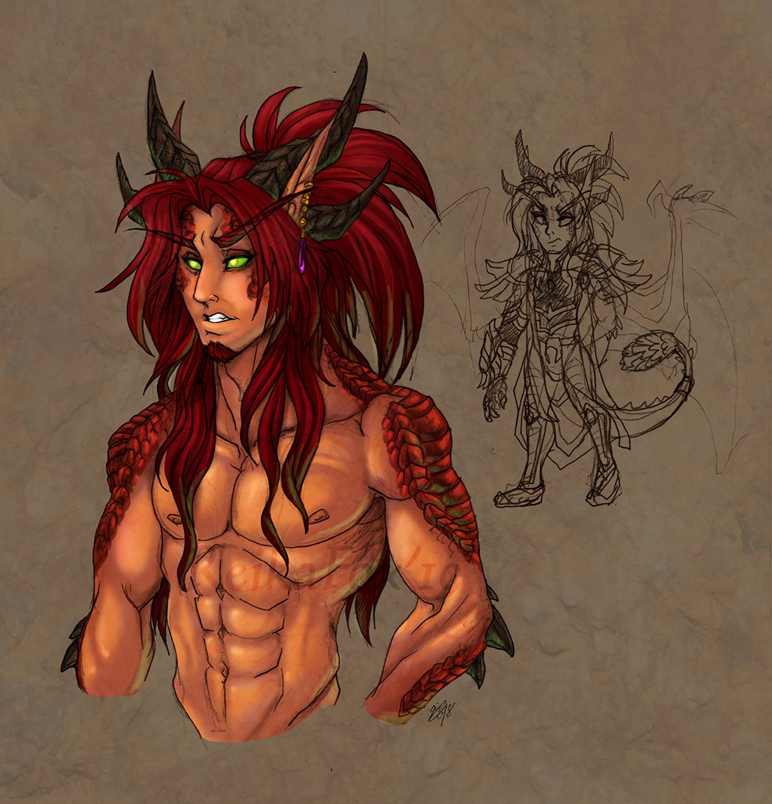 Tired ✨🍉 on X: My first digitally shaded piece in forever. Started as a  doodle, but Im happy with it ❤️ Amorenstrasz, my Red Dragon, son of  Alexstrasza and Tyranastrasz. He has