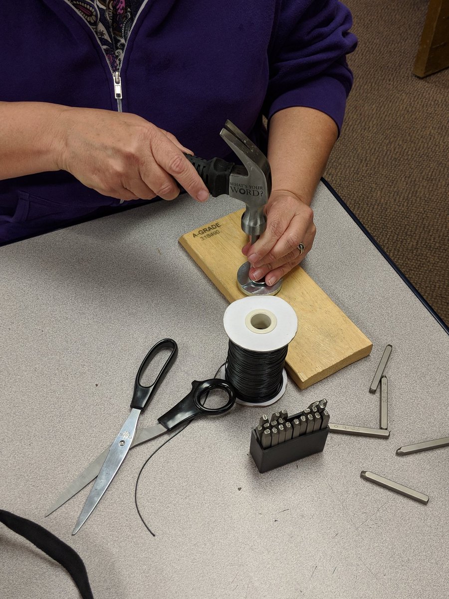 MrsJenNusbaum's tweet photo. How will #OneLittleWord2019 choices impact relationships with all of our students? @KnoxGifted staff spent a few minutes this morning crafting meaningful representations of their commitments. @LynnWeed6 #kgarocks #OLW2019 https://t.co/zWmWp7rjbi