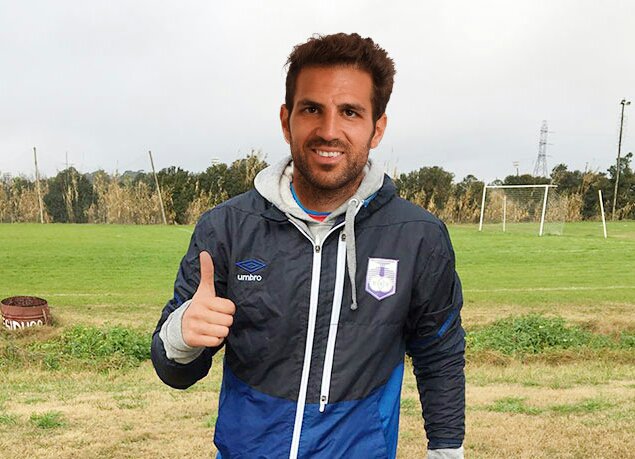 TransferUy's tweet photo. CONFIRMADO! Cesc Fàbregas es nuevo jugador de Defensor Sporting. Firmó contrato por 3 años, en la tarde entrenó con el plantel.🔮 #HumorYhumo https://t.co/OPrvN4BQen