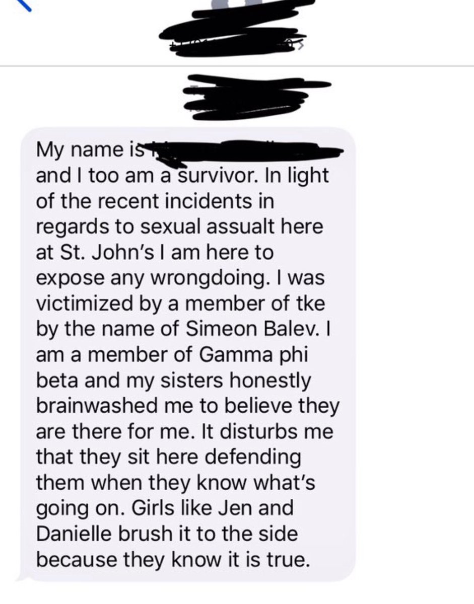 vincentianteens's tweet photo. @simeonbalev you laughed at a story I posted about rape and it all makes sense now. your friend @jennnny_Ls came to your defense and condemned me for posting these stories. You’ve both been exposed. #SurvivingSJU https://t.co/8YkRThusd3
