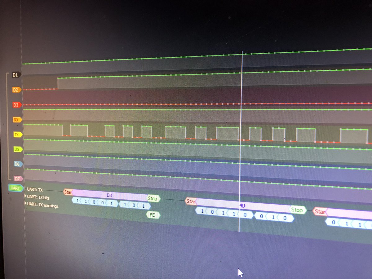 Iron_Mechanic's tweet image. Some logic analysing going on...
#Pulseview is a great free tool! Thanks @sigrokproject