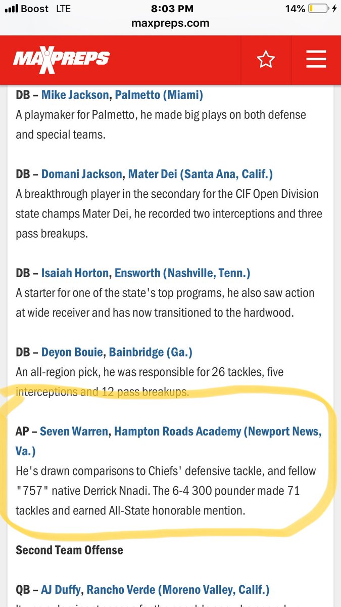 SevenWarren's tweet image. Very blessed to be named First Team Freshmen All-American along with some of the best ballers in 2022 🙏😁