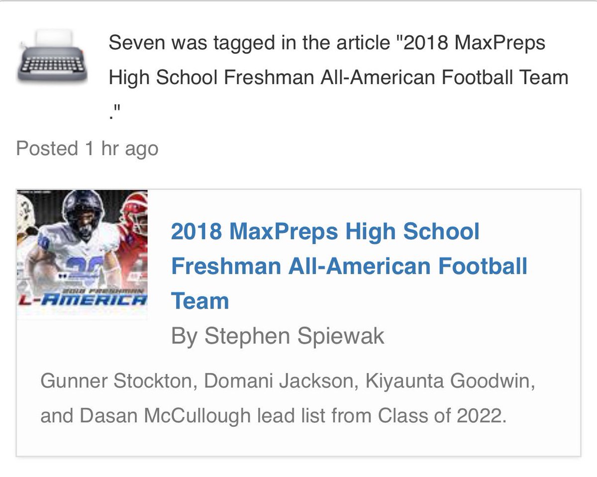 SevenWarren's tweet image. Very blessed to be named First Team Freshmen All-American along with some of the best ballers in 2022 🙏😁