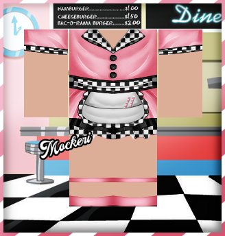 Mockeri On Twitter Made A Cute Little Diner Outfit Https T Co O0tcxav5c9 Https T Co B17qmn2ukj - roblox diner uniform