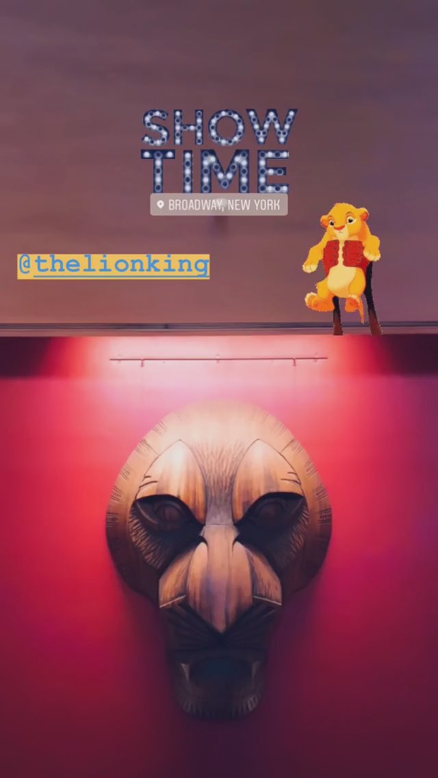 AmethysFabrics's tweet photo. Superbe moment à #Broadway avec @TheLionKing 🤩 #Musical #Dream #NewYork https://t.co/bLADA2QF32