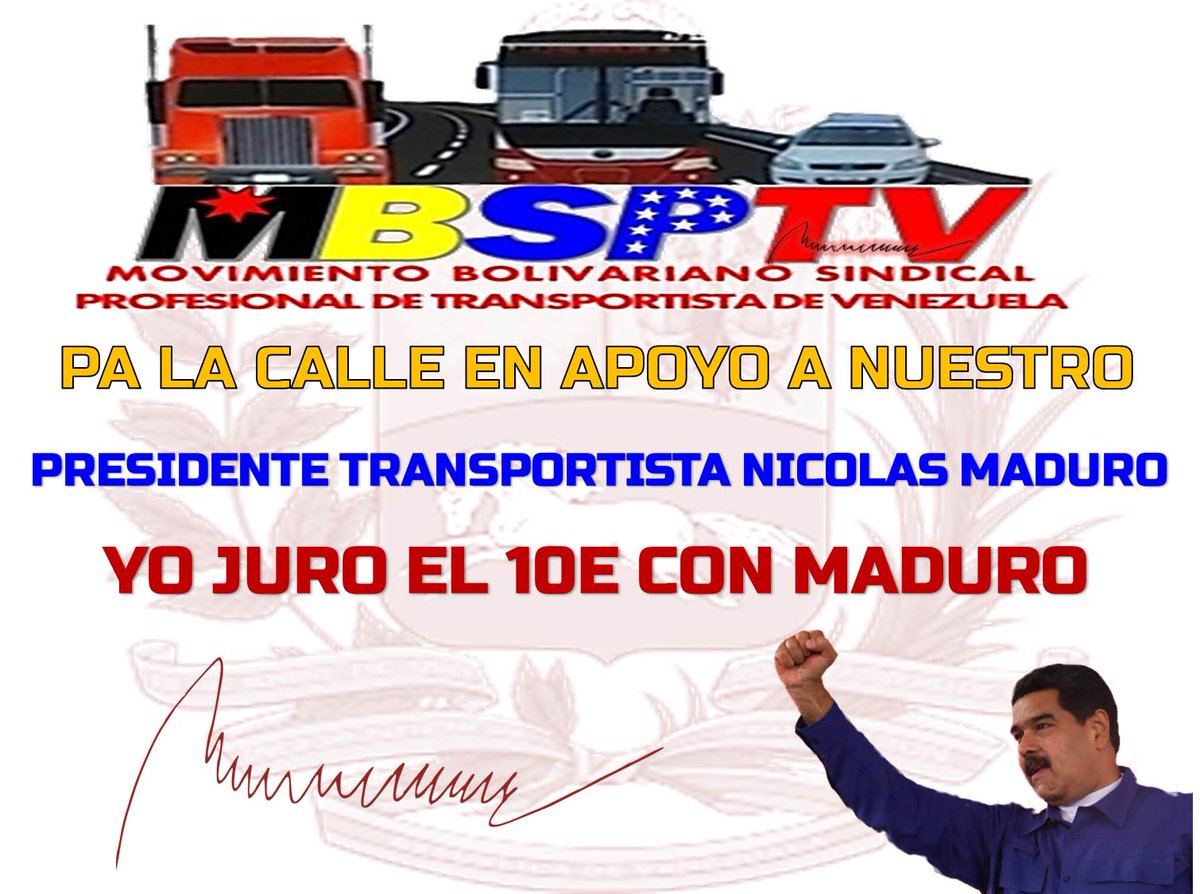 mbsptvenezuela's tweet photo. #YOMEJURAMENTOCONMADUROEL10E https://t.co/ZeKvmgKWNf