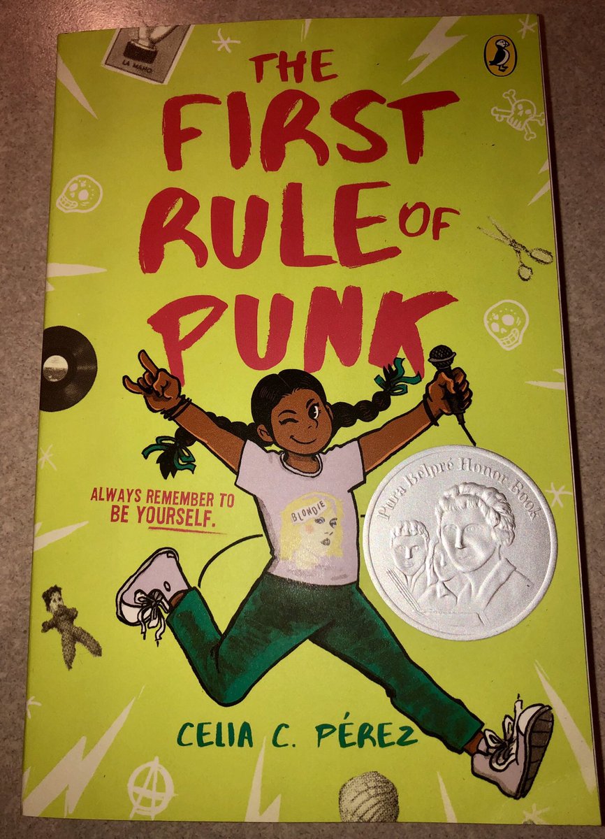 DrRackleyCLSD's tweet photo. Thursday is the first meeting of the new book for @FalconReaders! I’m so excited to start reading #TheFirstRuleofPunk by @CeliaCPerez! Hoping to see so many #CCMSFalcons after school Thursday! #FalconsRead #FalconPride @MrsKreiderCCMS @misskennyesl @CCMSStudentLife @CCMS_PSP https://t.co/6eNKmiufui