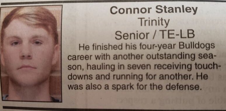 Connorrr13's tweet photo. Blessed to make 2018 All County Football Team! https://t.co/KpG9ghsG7L
