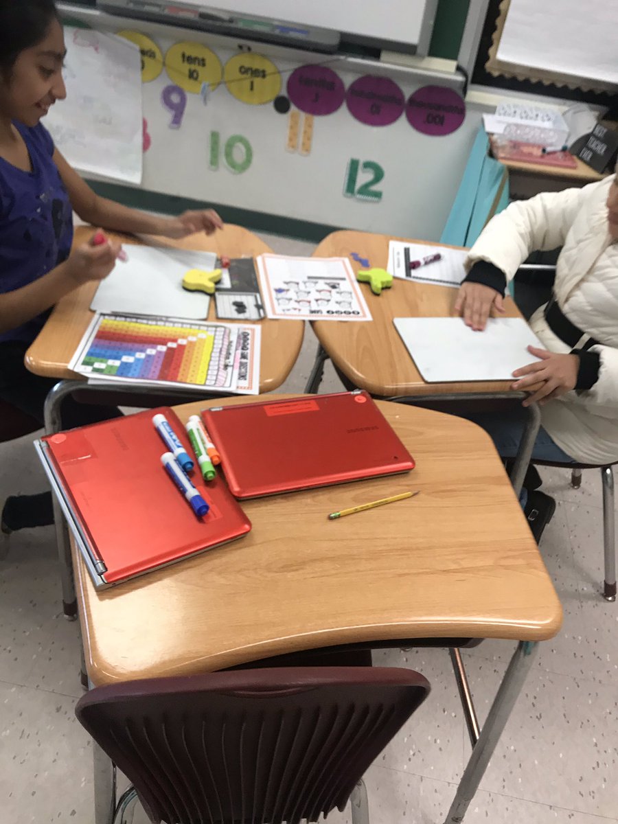 We loved playing a “bump it” game to practice multiplying decimals! #learningisfun