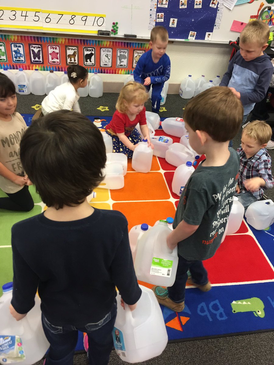 CrystalLHoffman's tweet photo. And so begins, the first try at building an igloo! Tomorrow we will start gluing it together. #problemsolving #teamwork #prek #ourwinterproject @USD482Dighton https://t.co/4z98fCd88z