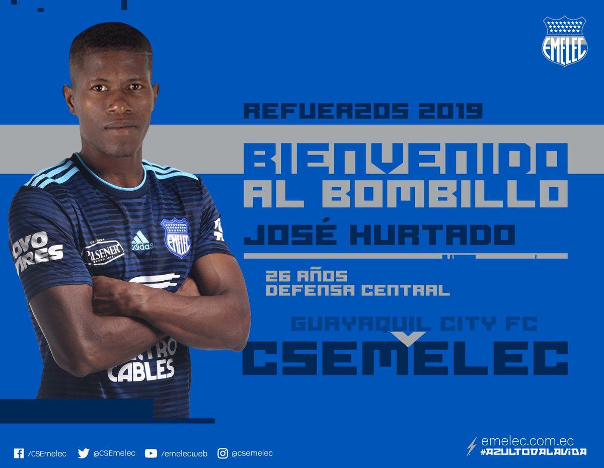 CSEmelec's tweet photo. José Hurtado refuerza la zaga del ‘Bombillo’ 

Para leer la noticia ➡️ https://t.co/rScolyIKs5

#AzulTodaLaVida ⚡️🔵 https://t.co/jytsstmx3a