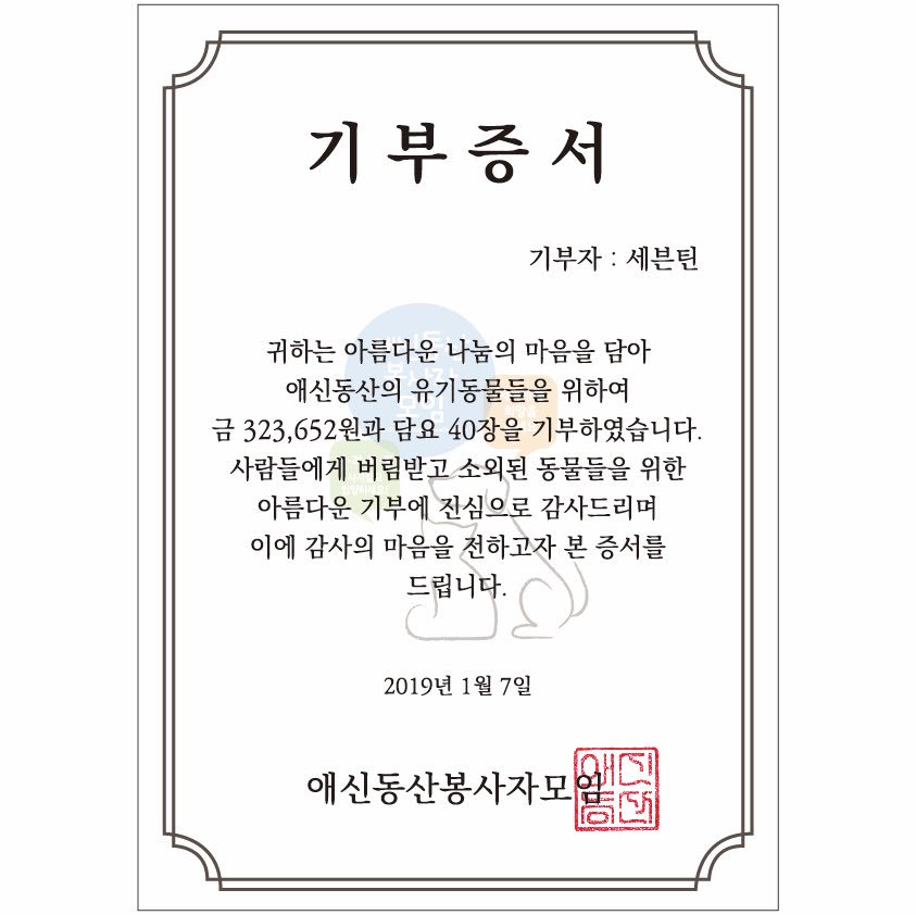유튜브 계정통합 철회 피드백이 나왔습니다. 추운 날씨에도 불구하고 함께 싸워주신 캐럿 여러분 너무나 감사드립니다. 지난 모금 때 사용하고 남은 금액과 담요는 유기견, 유기묘 센터인 애신동산에 세븐틴이름으로 기부를 하였습니다. 앞으로도 세븐틴과 함께 숨이 차게 달려보아요💖💙