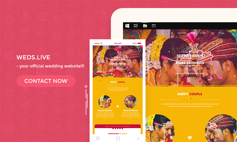 WedsLive's tweet image. A stunning wedding website with your name of URL( yourname.weds.live ). Free website &amp;amp; Domain, Pay for host just 500 INR. Visit weds.live #wedding #offer #website #graphicdesign #costeffective #invitedigitally #yourofficialweddingwebsite