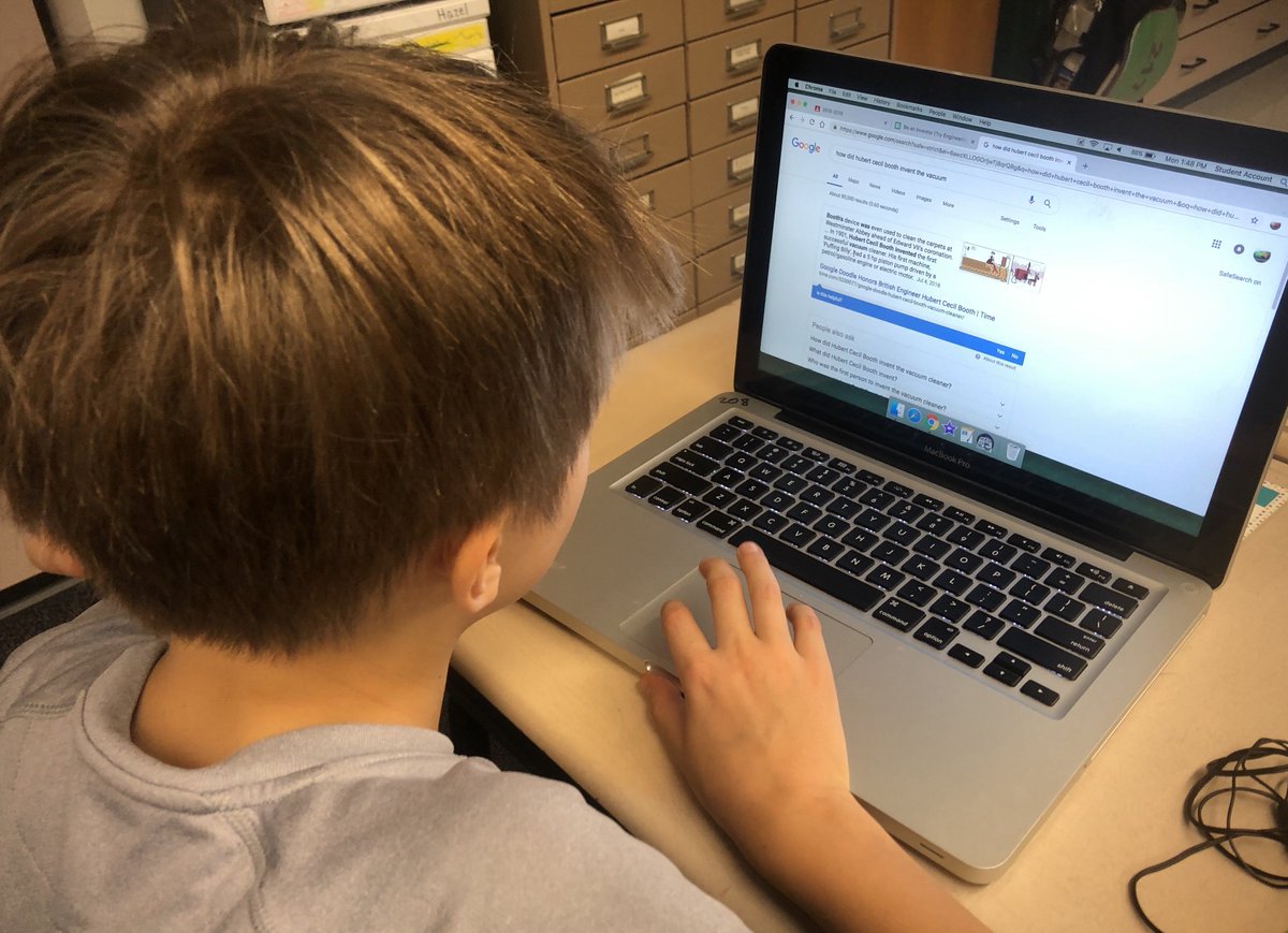 PaulSolarz's tweet image. Began our study of THE INVENTOR&apos;S PROCESS as we participate in @CricketMediaInc&apos;s brand new #TryEngineeringTogether unit called &quot;Be An Inventor:&quot; app.tryengineeringtogether.com Quickly researched &quot;important&quot; inventions in our lives.

#LearnLAP #4thchat #5thchat #WGLeads #d25ItsPersonal