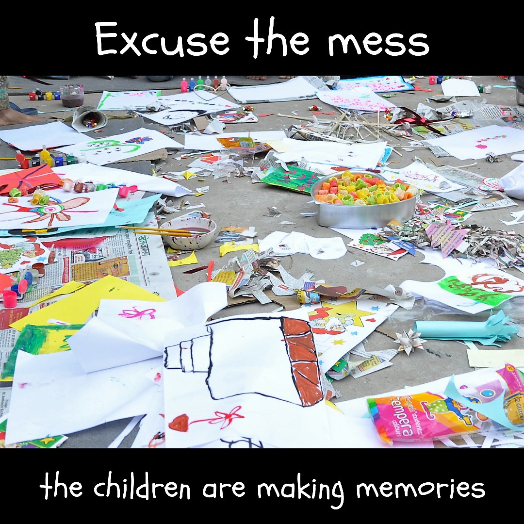 A messy house/ room can be cleaned spic & span however you cannot turn back the clock on the growing years in your child's life. Relax and enjoy these golden days in their life by being with them  #parentingtips #HappyChildren #growingyears #BeThere