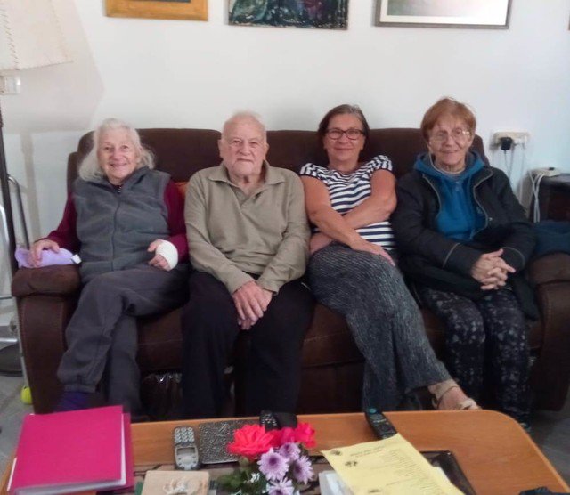 kibbutzimer's tweet photo. Last week we went to visit Eli and Hanna Israeli who came to Israel from Italy and were among the first settlers in kibbutz Revivim. It was very interesting and moving https://t.co/mEMhwmfm2v