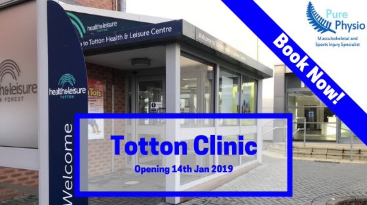 If you live in #Southampton  area we have some great news. We are opening a second clinic in Totton! Visit our website for more info and to book physio and sports massage appointments 👍😊