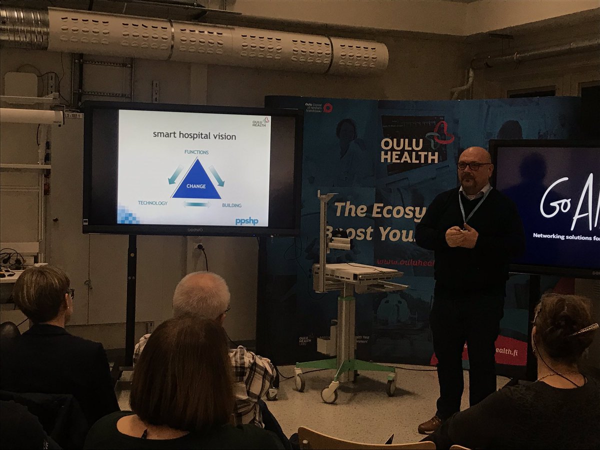 In #smarthospital technology supports safe and quality care.
Sharing knowledge and insights about #futurehospital and
#Virtualhospital between #Ouluuniversityhospital and #Tromssa #Narvik hospitals and #HealthTech companies @OysTestlab #Oys #Ouluhealth