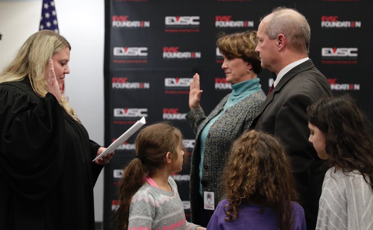 Glad to see Ann Ennis sworn in as a member of the <a href="/EVSC1/">EVSC</a> Board of School Trustees.  A dedicated development professional and community builder.