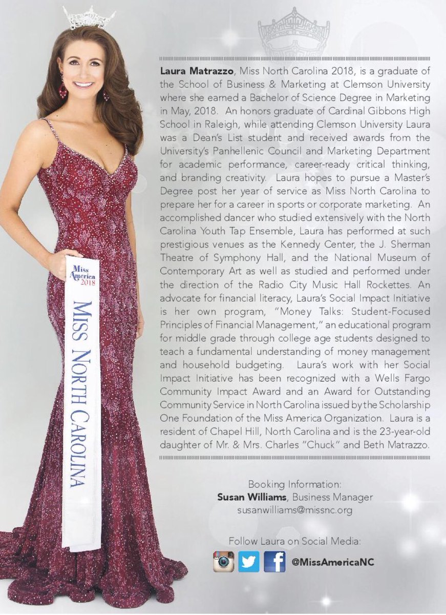 BethKnox_'s tweet photo. Meet Miss North Carolina.
Laura Matrazzo https://t.co/0nQ9DSAglk