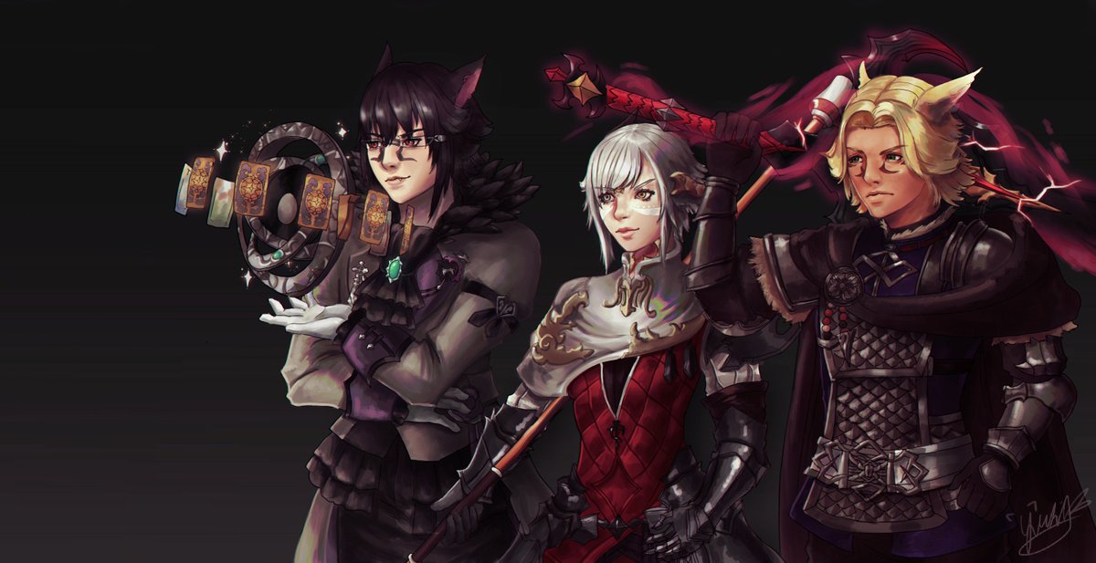 Yuki ゆき Comms Closed Worked On A Commission Piece For A Ffxiv Group W Ffxiv Ff14