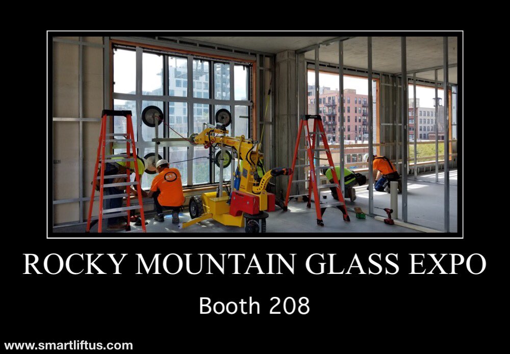 SmartLiftUS's tweet image. Make plans to visit us at the Rocky Mountain @glassexpos Booth 208. #SmartLift #Glazing #Learning