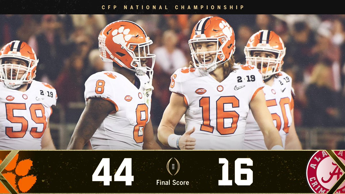 THE CLEMSON TIGERS ARE THE NATIONAL CHAMPS! 🏆