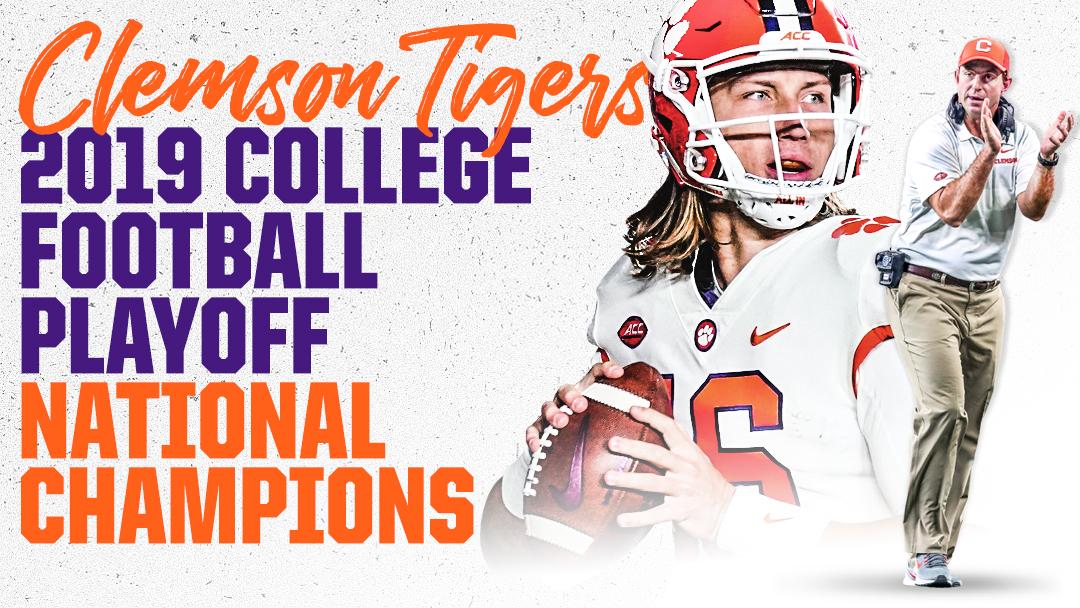 ALL IN!

Clemson dominates Alabama to claim its 2nd #NationalChampionship in 3 years.