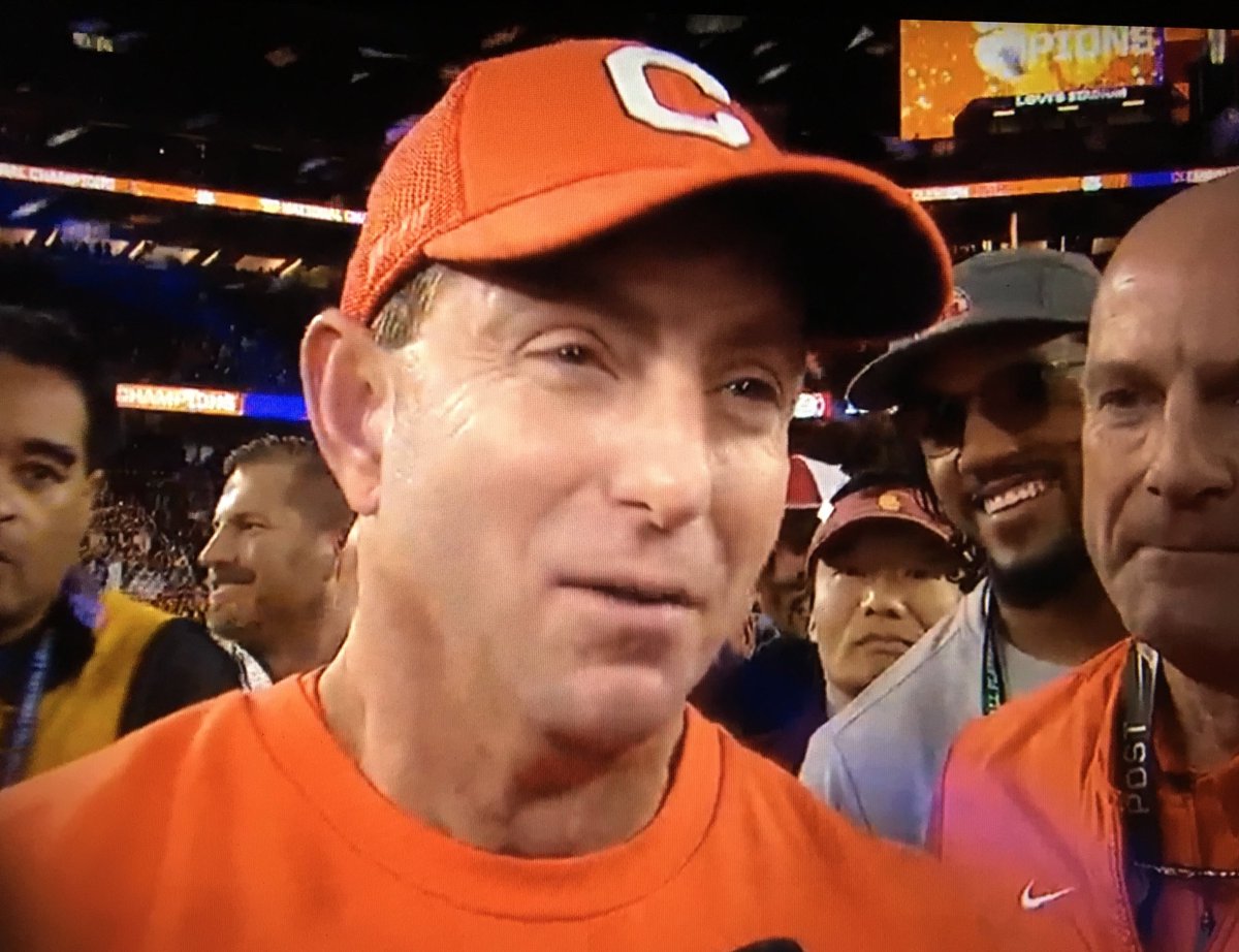 heykevinjohn's tweet image. “You can’t write a script like that. Only God can do that. And that’s a fact.”

-Dabo Swinney
#NationalChampionship