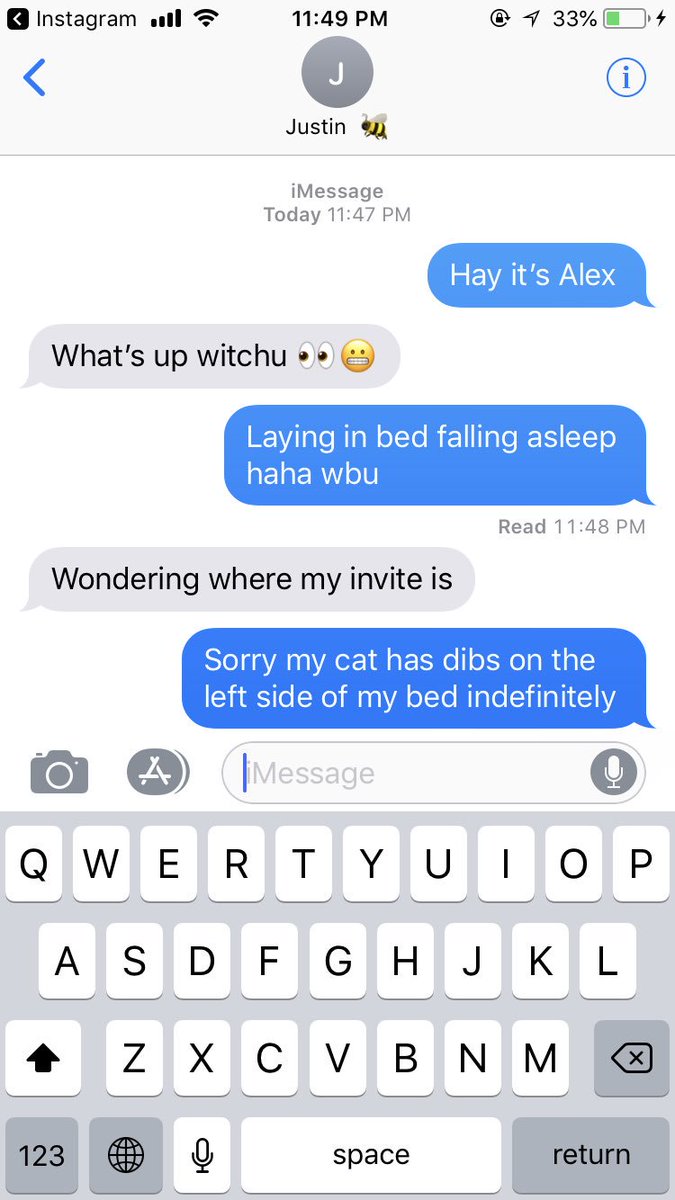 AlexxComo's tweet photo. Live footage of me going out on a limb and texting a guy from bumble and then instantly regretting it and trying to get him to hate me https://t.co/9MxJzzO02P