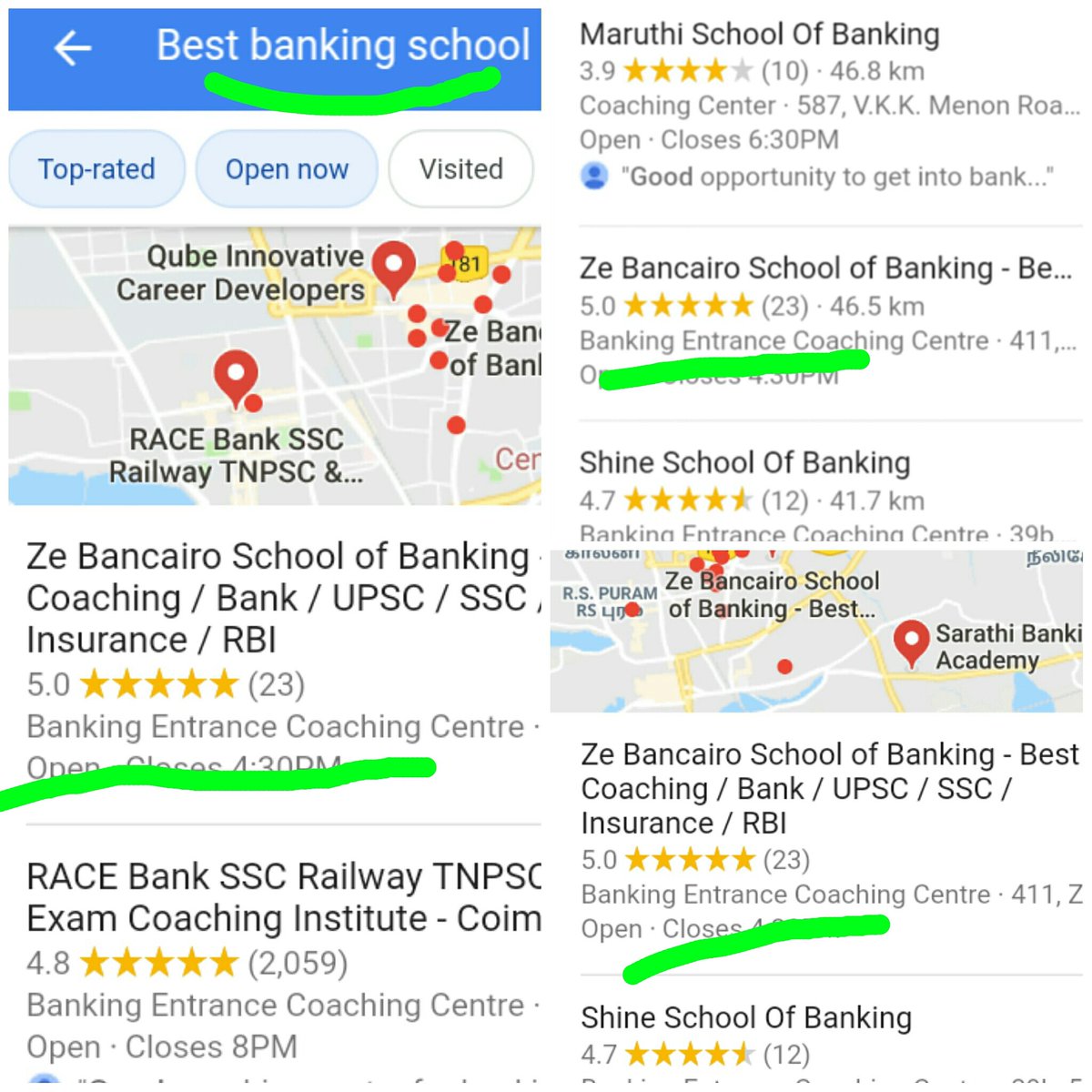 ZeBancairo's tweet photo. Ze Bancairo is on top of the table with highly rated among the Banking schools in Coimbatore. 😊
#ZeBancairo #best #banking #school #coimbatore #Top #rated #leadership #TuesdayThoughts https://t.co/j52DUcN2J3